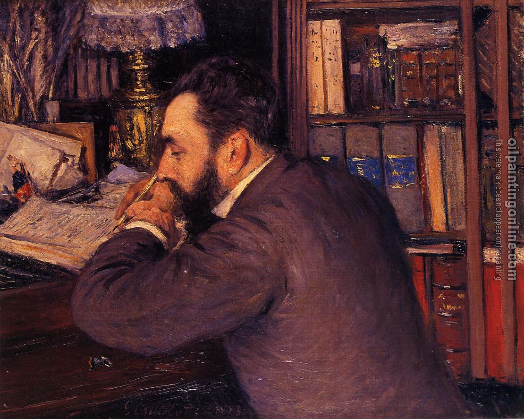 Gustave Caillebotte - Portrait of Henri Cordier